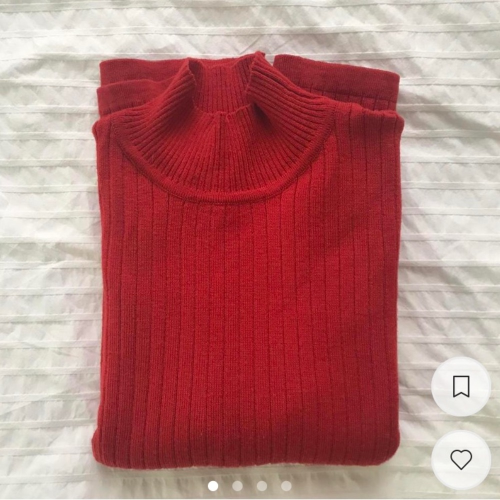 Red merino wool jacket by Ann Taylor